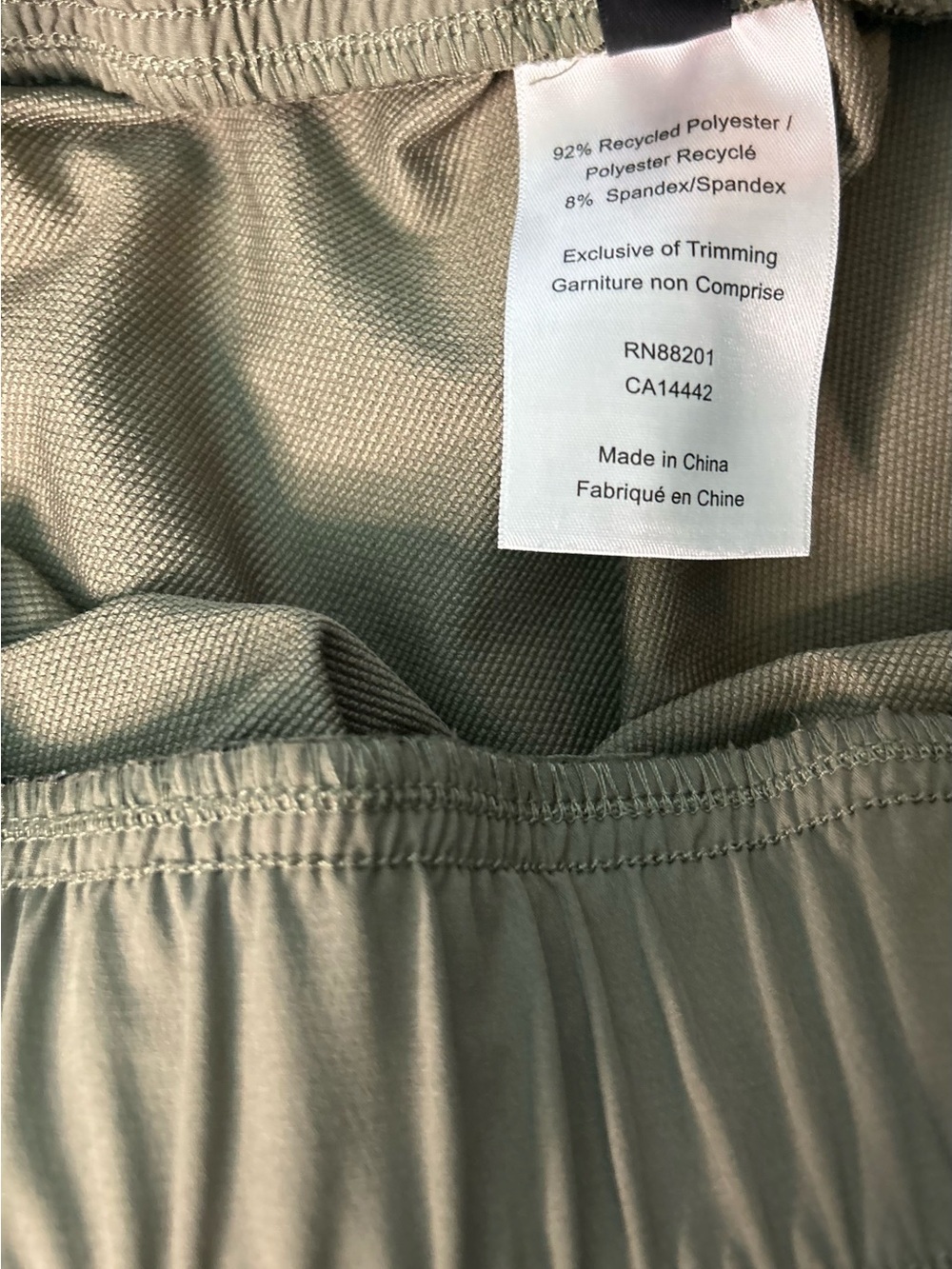 Mondetta Olive Green Cargo Joggers XL Performance Stretch Athleisure Pants - Picture 5 of 8